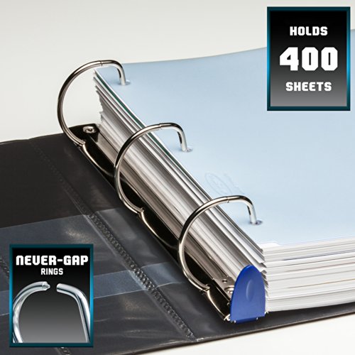 Acco Brands Wilson Jones 876 Line Premium Single Touch Locking D-Ring Binder, 1.5" Capacity, Black (W87603) #TOP3