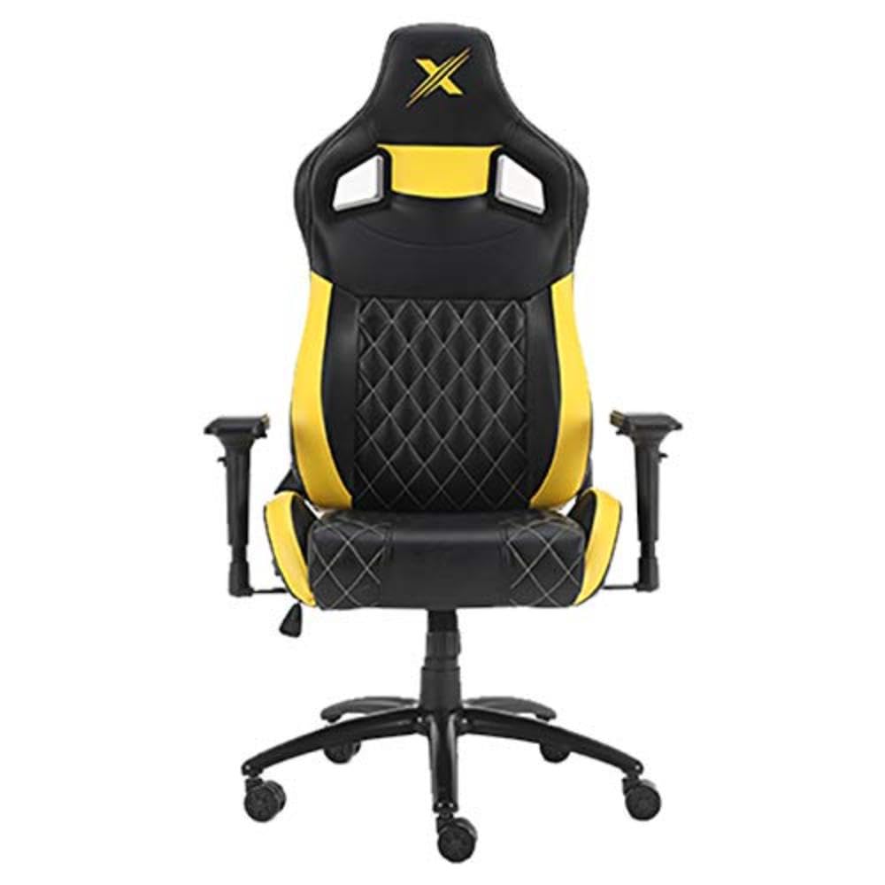 CASINO KART CarbonXpro Stealth Series Ergonomic Gaming Chair Racing Style Adjustable Height High Back Premium Yellow - 4D Armest