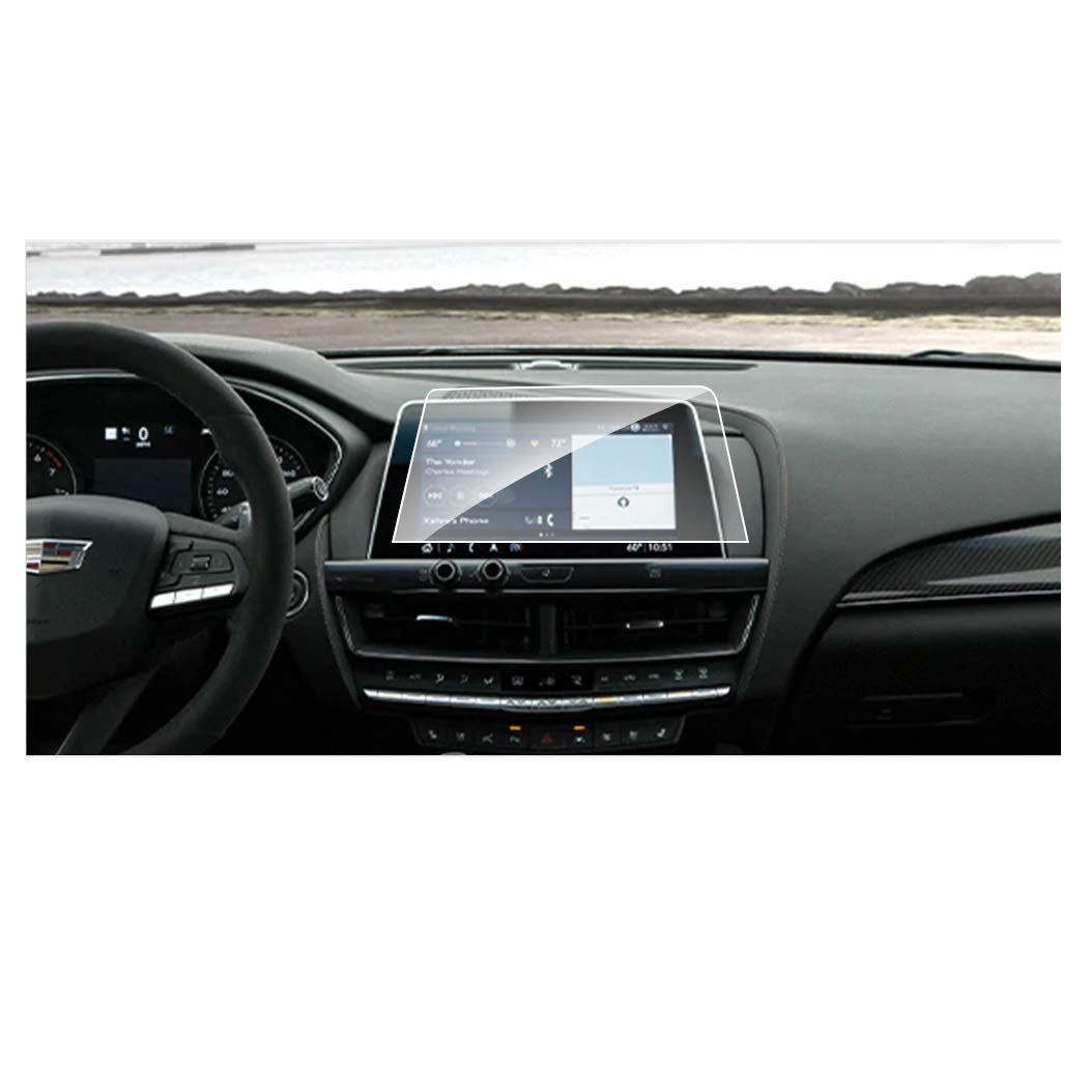 Wonderfulhz Screen Protector Compatible with 2020 Cadillac CT5,Anti Scratch,Shock-Resistant,Premium Tempered Glass