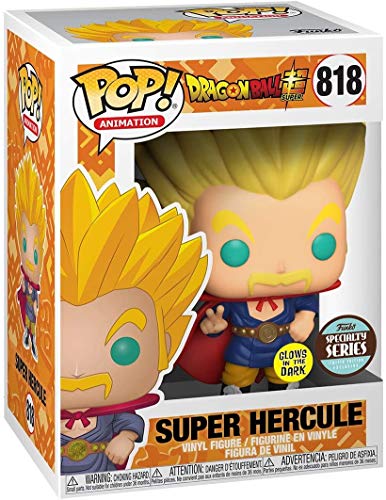 Funko POP Animation Dragon Ball Super Super Saiyan Hercule, Glow in The Dark Specialty Series Bundle with 1 PopShield Pop Box Protector - Image 3