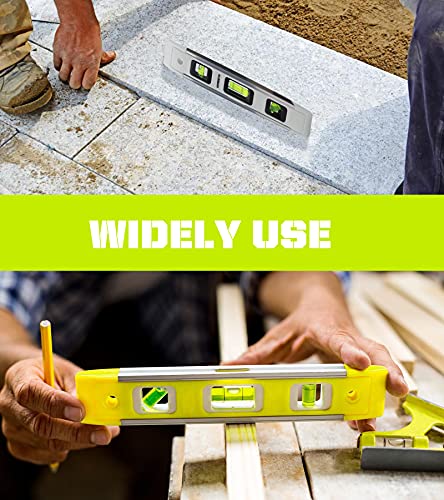 Urasisto Torpedo Level 9-Inch Level With 45°/90°/180° Bubbles, Small Measuring Tool #TOP5