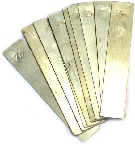 Eisco Labs Zinc Electrode Strips 100 x 19mm - Pack of 10