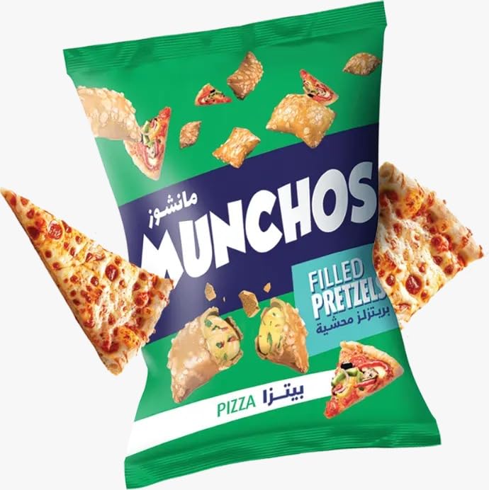 Celebrino M'unchos Filled Pretzels Pizza 50g | Crunchy Pizza Filled Pretzels, Cheesy Pizzaa Snack Sticks, Perfect Party & On-the-Go Bites-image-7
