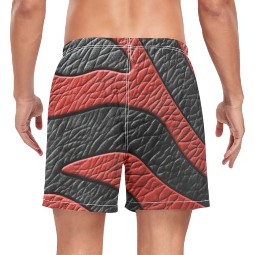 Bañador Quick Dry burdeos de cebra para hombre con tejido repelente al agua 2