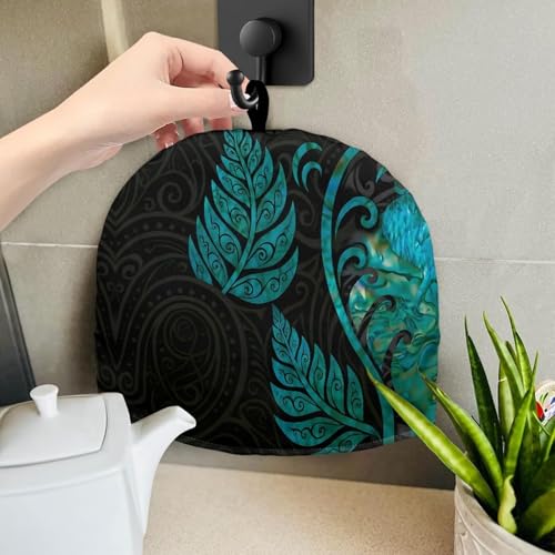 Image of Polynesian Pattern Tea Pot Cover Teapots Cosy Insulated Tea Cozies Home Kitchen Decoration Teapot Dust Cover Warming Tea Kettle Quilt Creative Gifts for Party