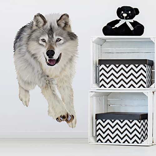 Vinilo decorativo Running Wolf de RoyoLam 40x60 cm miniatura 2