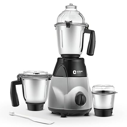 Orient Electric MGCS120G3 Chef Special 1200W Mixer Grinder with 3 Jars,(Black and Chrome)