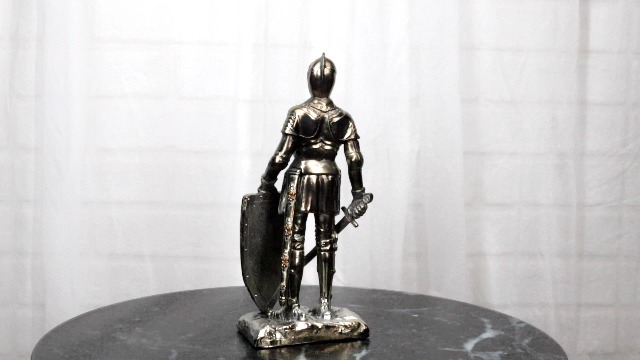 Statua Cavaliere Templare Ebros Gift – 28 Cm, In Resina, Con Spada E Scudo, Dipinta A Mano, Guerriero Medievale - 5
