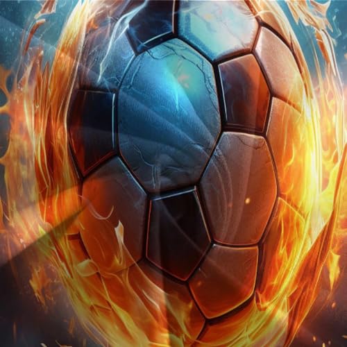 Funda nórdica de fútbol 200x200cm con 2 fundas de almohada de microfibra 7