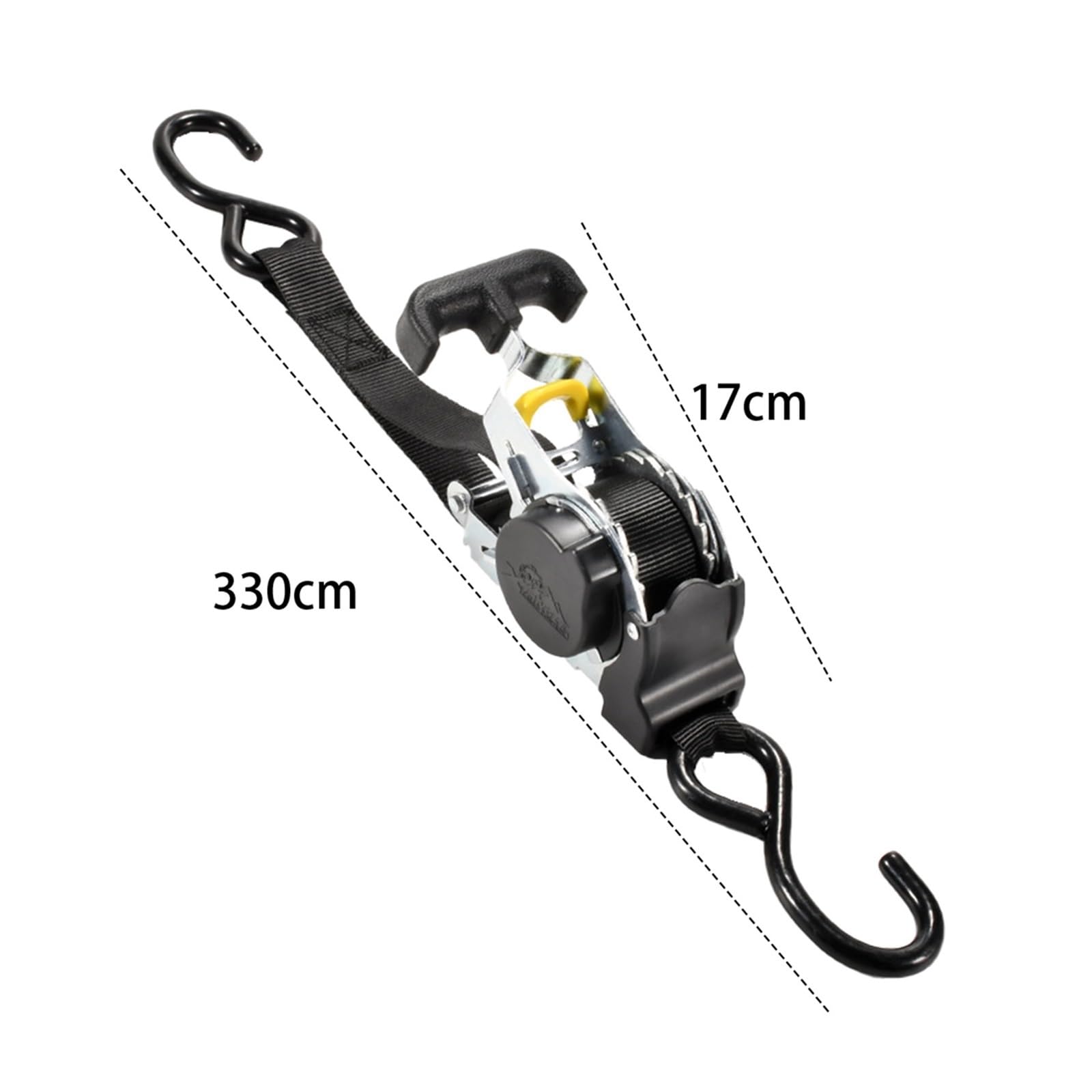 Cinghia di fissaggio, Cinghie a cricchetto for moto con gancio a S - Cinghie di fissaggio for carichi pesanti for auto, veicoli e motociclette(White)