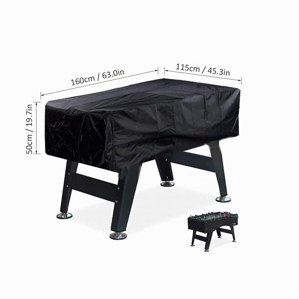 Lixada wasserdichte Tischfußball-Abdeckung, 210D Oxford-Stoff, Tischfußball-Abdeckung 160 x 115 x 50 cm, wasserdicht, UV- und staubdicht, Spieltisch-Abdeckung