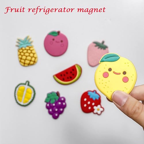 Miniatura 5 de 9 imanes de silicona para nevera de frutas, lindos imanes de frutas para refrigerador, imán para refrigerador de frutas, alimentos, frutas, imanes