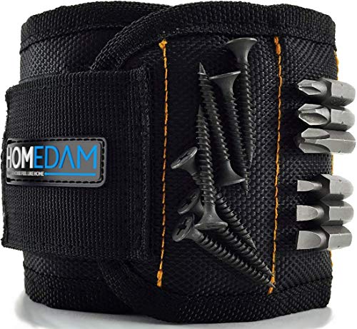 Homedam Magnetic Wristband For Holding Screws, Tools, Screw, Nails, Drill Bits, Pen, Bolts