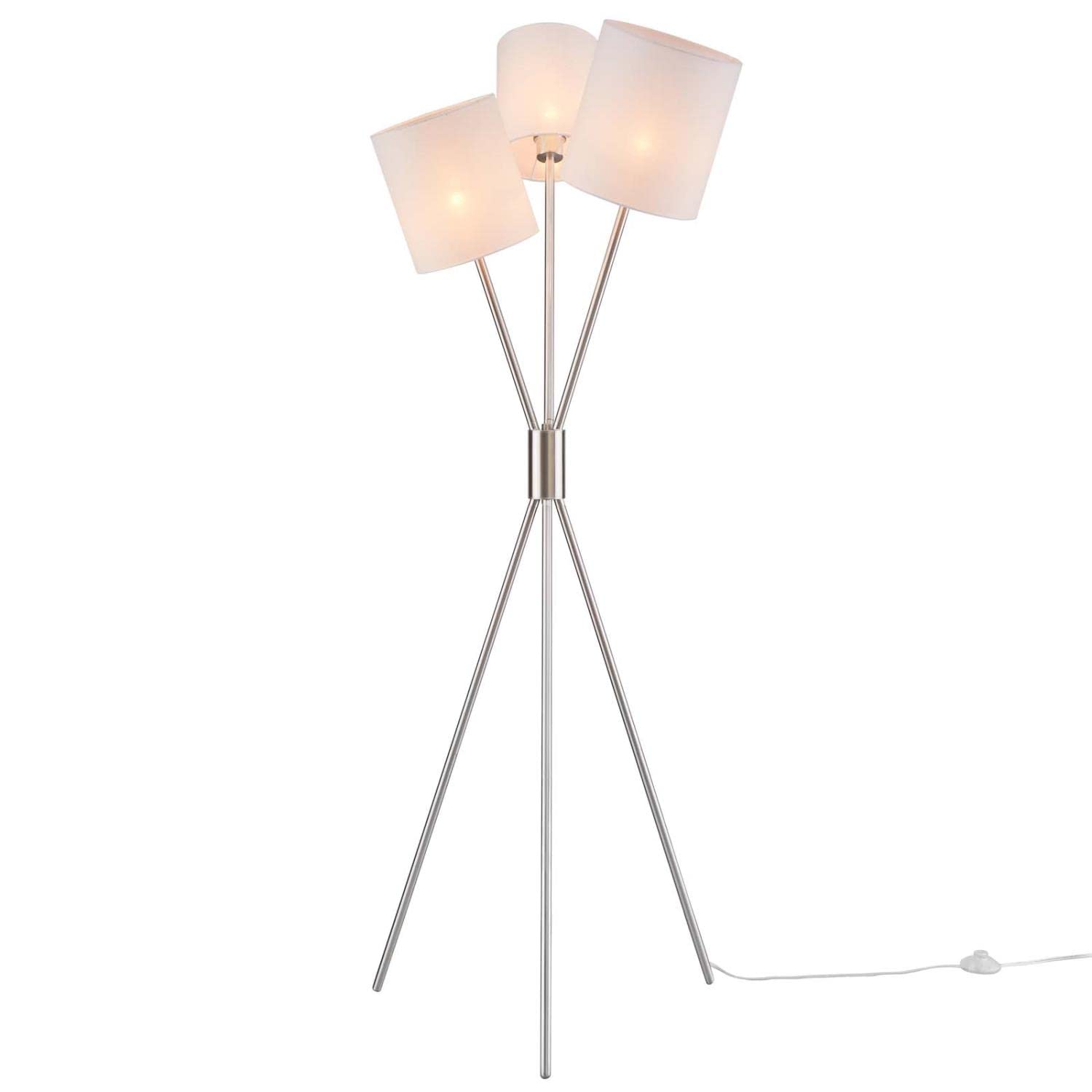 (similar)Modway Alexa 3-Light Floor Lamp in Silver