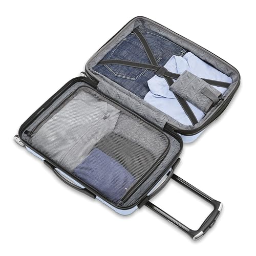 Image of Samsonite Omni 2 Hardside 2 Piece Set - Includes Global Carry-On & Large Checked Suitcases - 360 Dual Spinner Wheels - Integrated TSA Lock & Expansion - Amazon Exclusive - Pale Blue