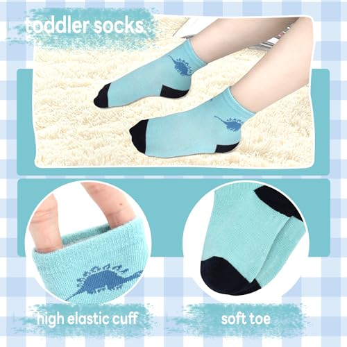 Boys Socks 12 Pairs Novelty Crazy Crew Socks for Toddler Kids Girls 1-7 Years Old Fun Mid Cut Sock Children4