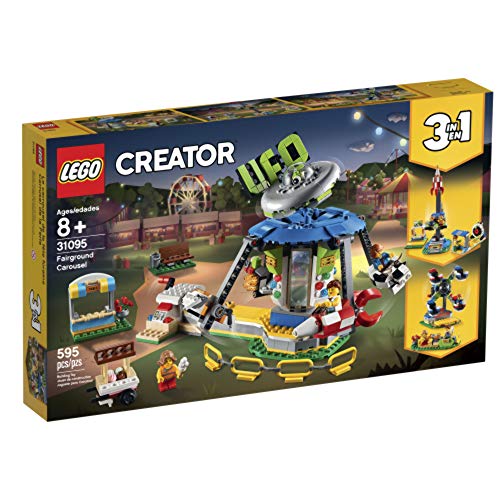 Construcción, Toy Lego 31095 Carrusel de la Feria Creator Building, Kit 595 Piezas