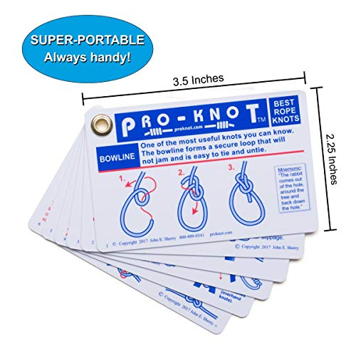 Knot Tying Kit | Pro-Knot Best Rope Knot Cards, two practice cords and a carabiner - Image 10
