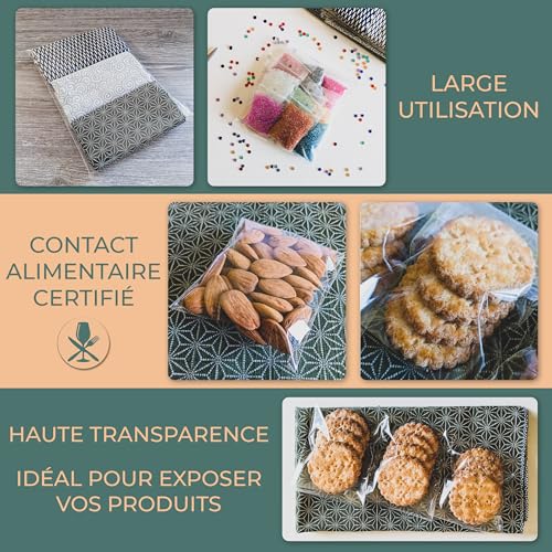 Sachet cellophane transparent 30x40 cm de qualité supérieure par PACKY - 5