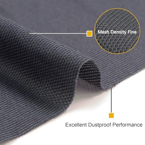 Gray 96" x 54" Speaker Grill Cloth