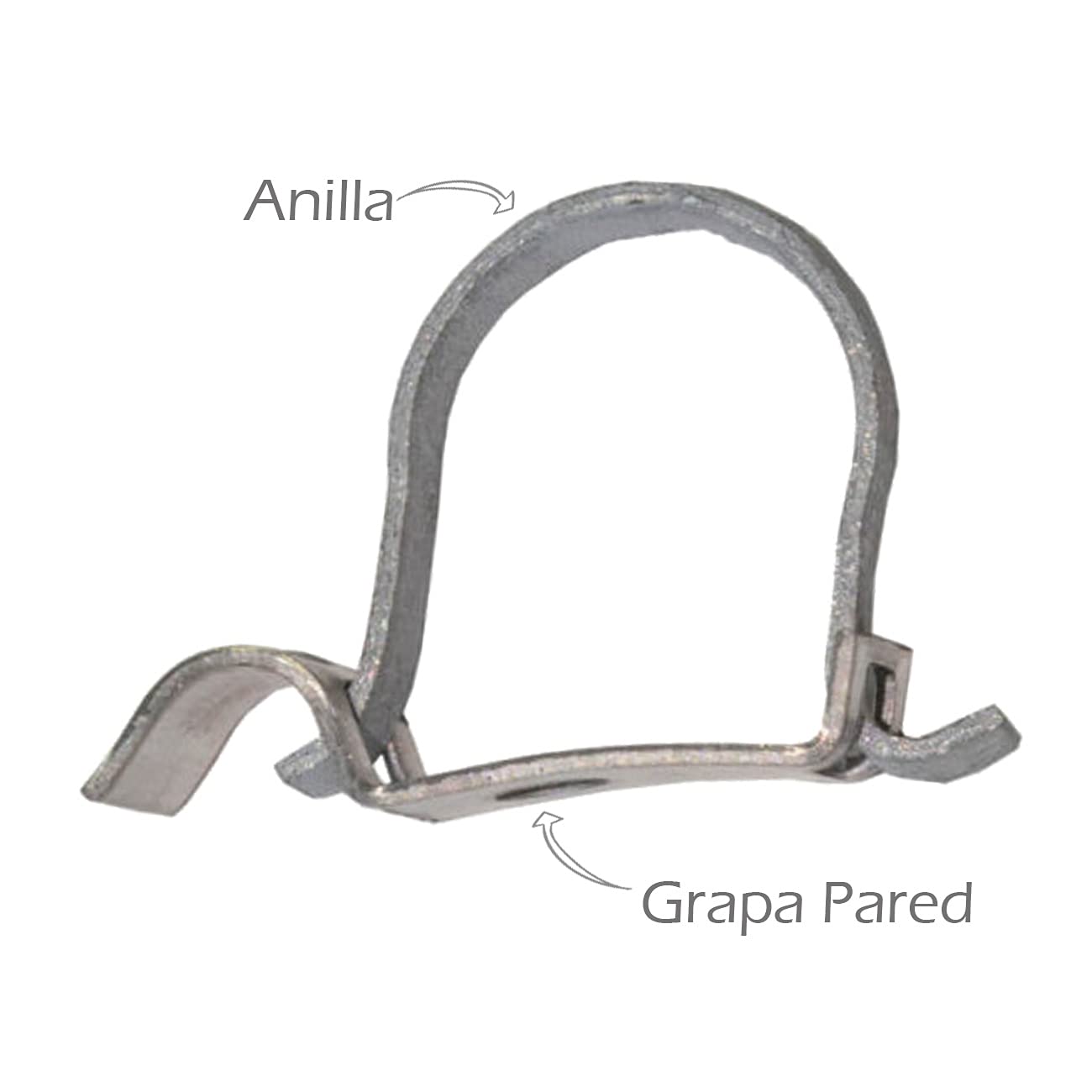 Silex | GRAPA PARED FACHADA Nº 00 de 9 mm de cable 540501 | Fijación exterior para cable coaxial/radiante | Instalación en mástil y bandeja | Sujeción estable y anticorrosión | 100 uds