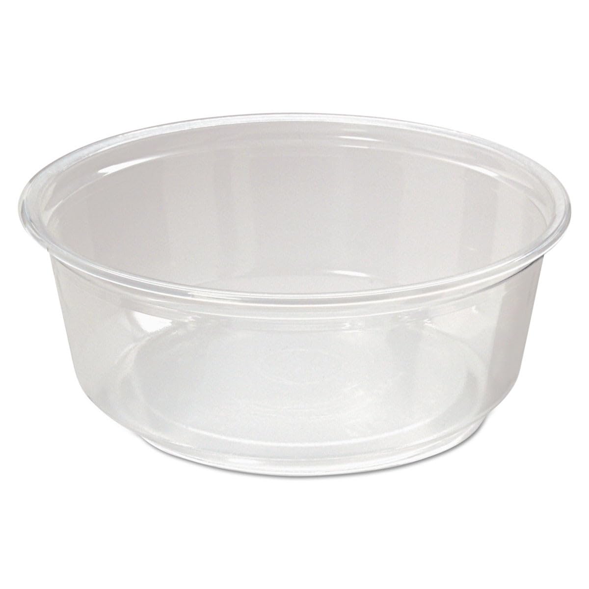 Fabrikal RD8 Recycleware Round Deli Container, 8 Oz, 4.6 Diameter X 1.7 H, Clear, Plastic, 500/carton