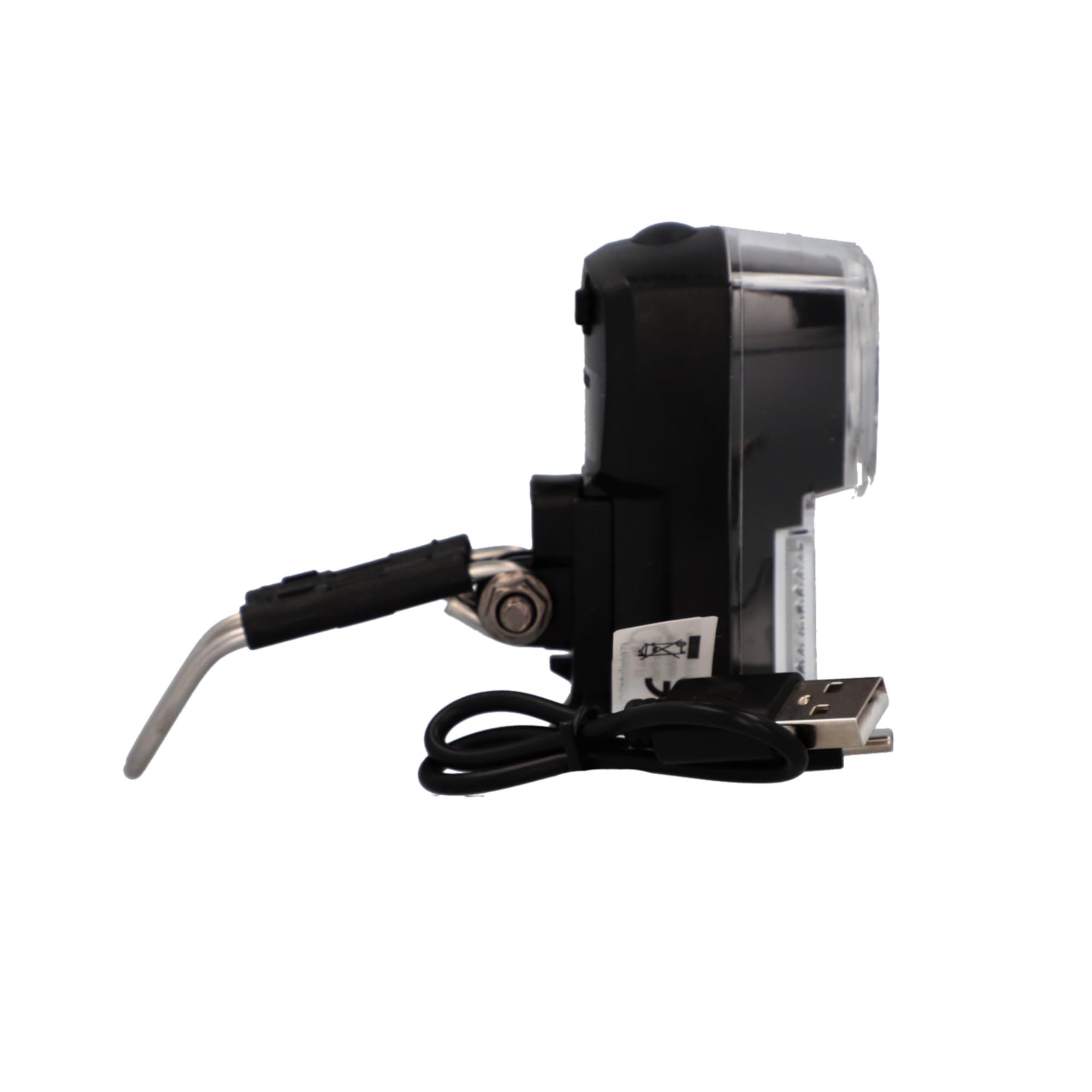 Fischer Luz Frontal LED para Bicicleta, 45/20 Lux, con batería y función de Carga USB, Aspecto Dinamo, protección contra Salpicaduras IP44, homologado por StVZO