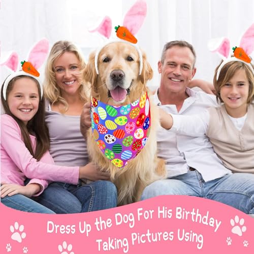 Bandana de Pascua para Perro con Orejas de Conejo Large miniatura 6