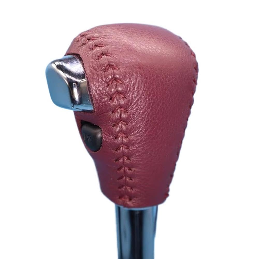Ydxherta Pink Auto Accessory Real Leather Gear Shift Knob Cover For Crv Cr-V 2012 2013 2014