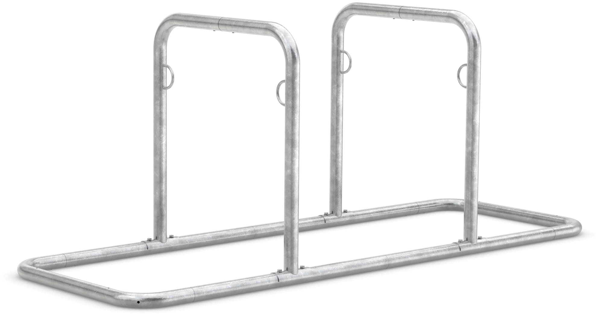 König Werbeanlagen Fahrradparksystem Galaxy 32 | 2 Fahrradständer für 4 Fahrräder | Stahl verzinkt | Freiaufstellung, erweiterbar | Fahrrad Anlehnsystem, Anlehnbügel Radständer