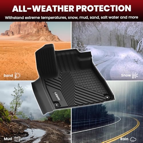 Image of LASFIT Floor Mats & Trunk Mat & Backrest Mats for Acura Mdx 2022-2026 | for 2022-2026 Acura Mdx Full Set Mats, Premium TPE Liners, Custom Laser Fit, Full Edge Coverage, Refined Protection