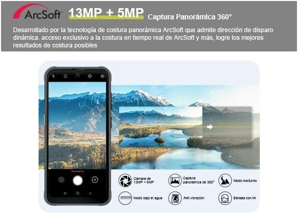Blackview Phone BV5200, Rugged Phone 7(4+3) GB+32GB 1TB Expand, 6.1'' Incell 13MP Camera Smartphones, 5180mAh Rugged smartphone, 3 Card Slots, IP69K, Face ID, Glove Mode, NFC/OTG/4G LTE+5G WiFi-Black 8 518kvHambZL. AC