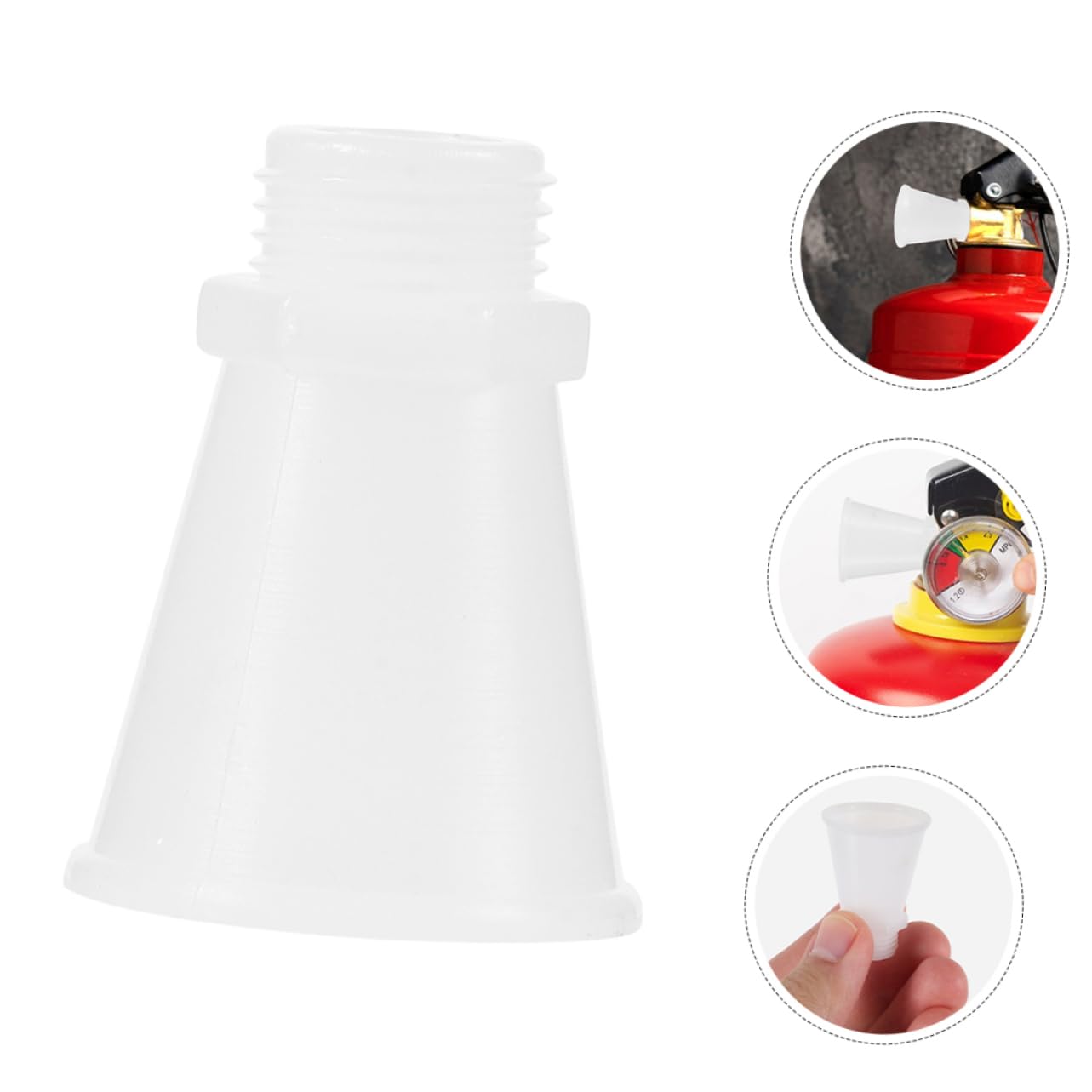 ERINGOGO 20pcs Replacement Fire Extinguisher Nozzles Plastic Nozzle for Fire Suppression Easy Install Material