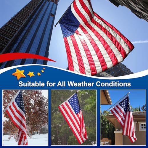 image for irbrisu Sturdy American Flag 3x5 Ft Outdoor Heavy Duty,100% Made in US