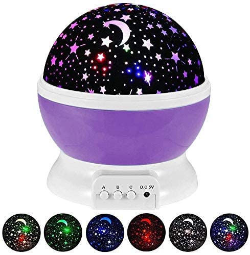 IXWQ Star Master Night Light Lamp with 36 Degree Rotating Dream Projection Lamp Projector Lamp with USB Wire Romantic Gift Cosmos Star Sky Projector Starry (Multicolour, Plastic, Pack of 1)