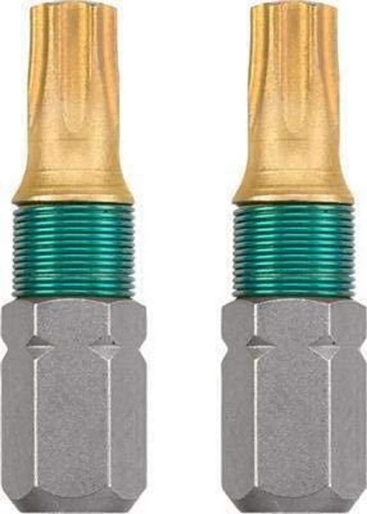 KWB 2 Bits 25 mm Torx T20 Titanium 124220 (Tin, TQ 60 Steel ISO
