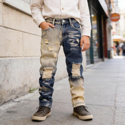 Jean cargo garçon stretch et confortable pour l'école et le skate - 2