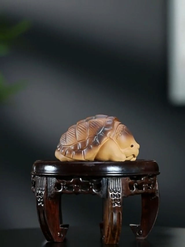 Amazon.com: Hormsdar Hand-Made Purple Clay Snapping Turtle Tea Pet