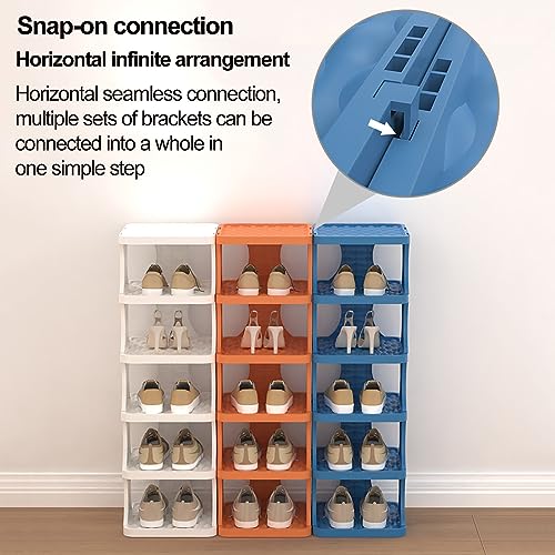 Zapatero vertical plegable para ahorrar espacio en pasillos estrechos y recibidores modernos 5