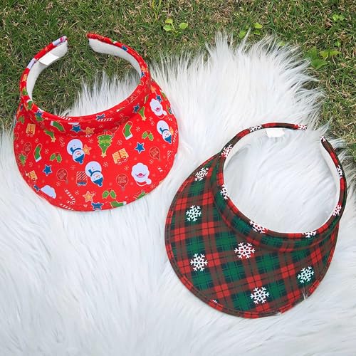 Image of 2 Pack Sun Visor Hats Women Men Clip On Wide Brim Visors Hat Outdoor Sports Golf Beach Travel Tennis Caps