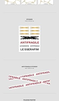 Amazon.com: LE SSERAFIM ANTIFRAGILE 2nd Mini Album 3 Version SET