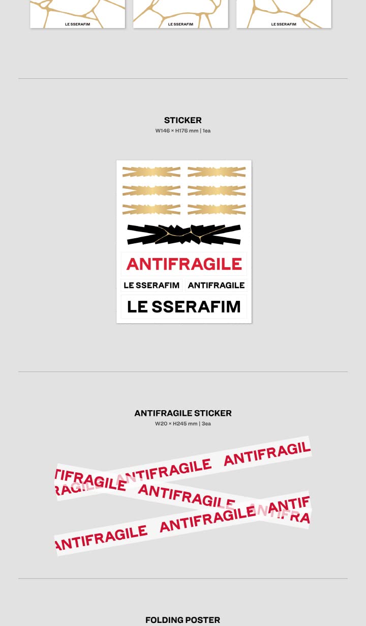 LE SSERAFIM ANTIFRAGILE インスタントフォト 2セット LE SSERAFIM - LE SSERAFIM - [ANTIFRAGILE] (Vol.2 IRIDESCENT OPAL