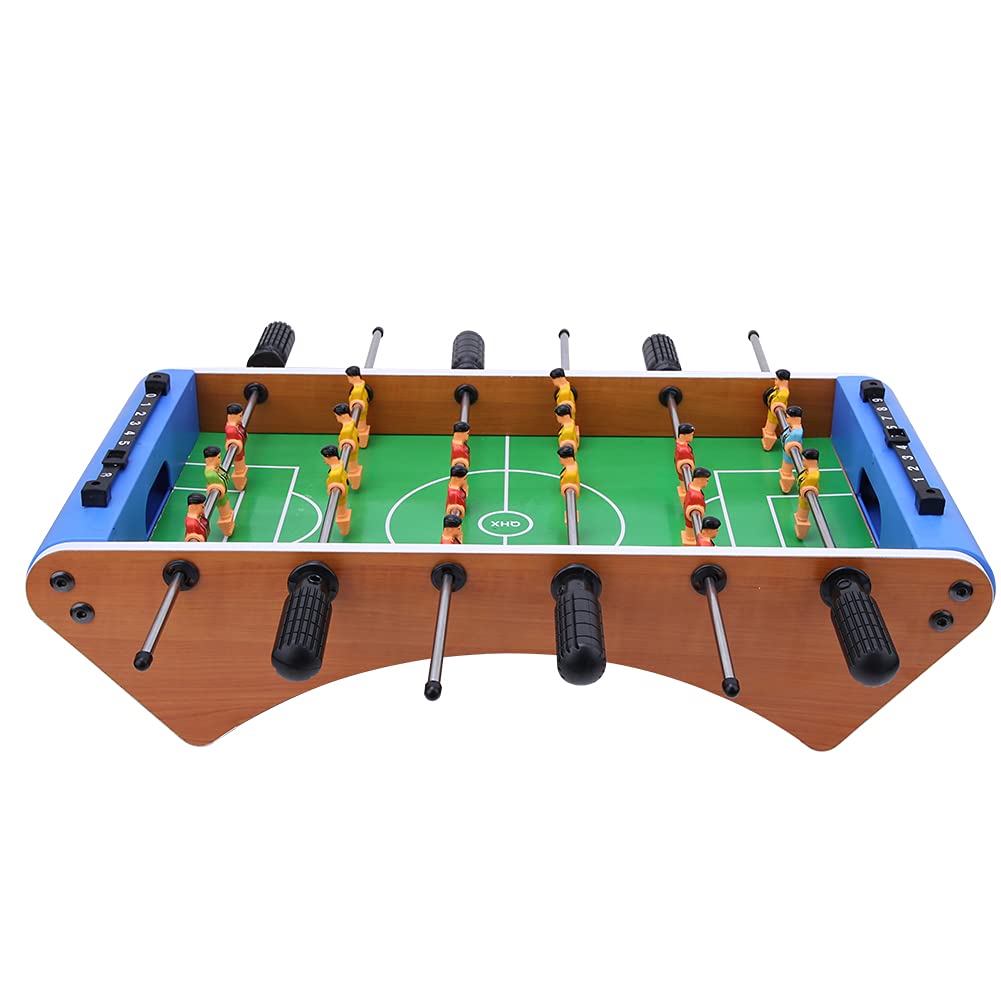Chrees Futbolín Juegos de Fútbol Mini Juego de Futbolín Juego de Fútbol de Escritorio 6 Varillas Simulación de Barras de Puntuación de Interior para el Hogar, Fiesta