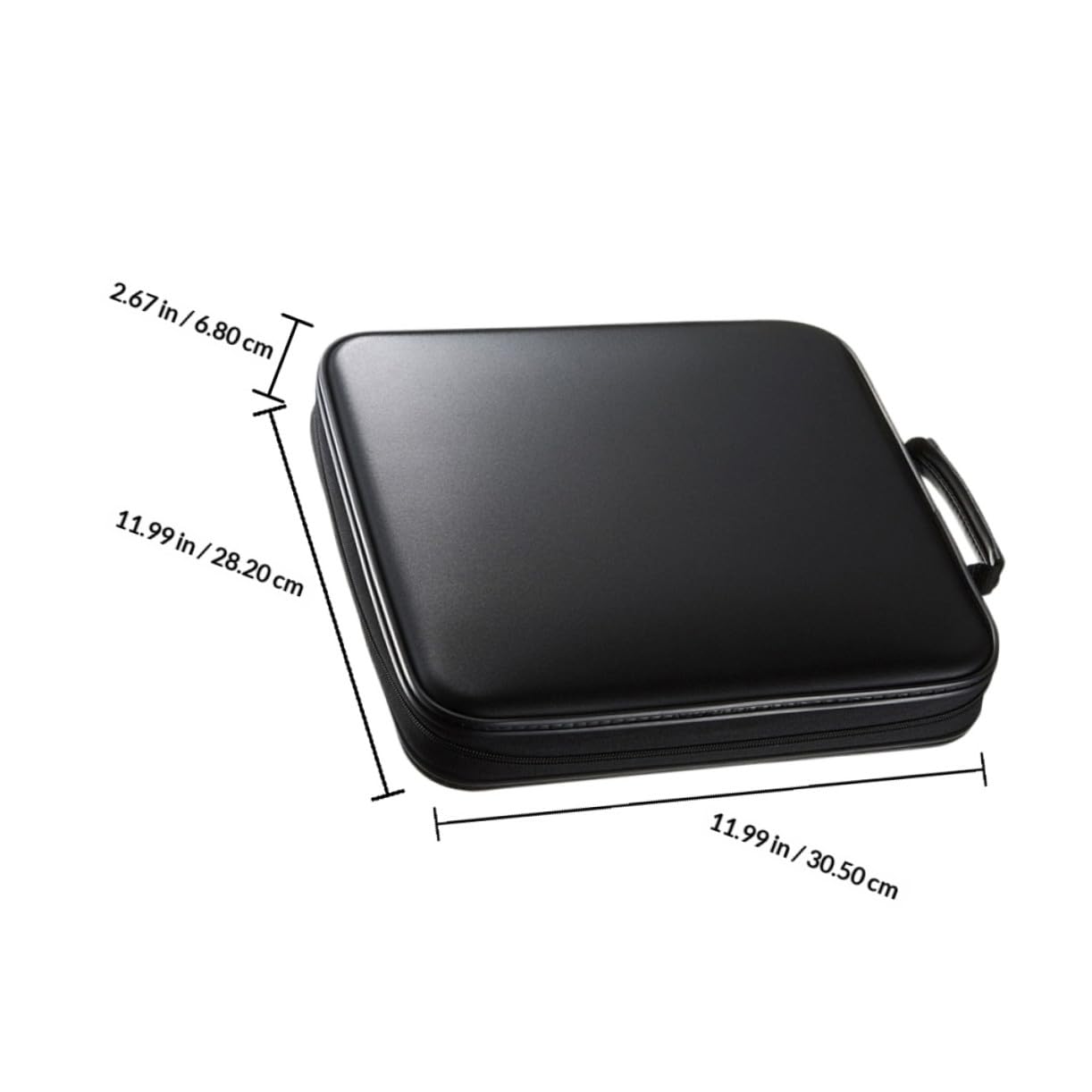 Veemoon Custodia per CD e Dvd da 160 Slot Design a V Organizer Porta CD Nero Bordi Rinforzati Custodia Leggera Salvaspazio per Protezione Dischi per Collezioni Musicali e Film