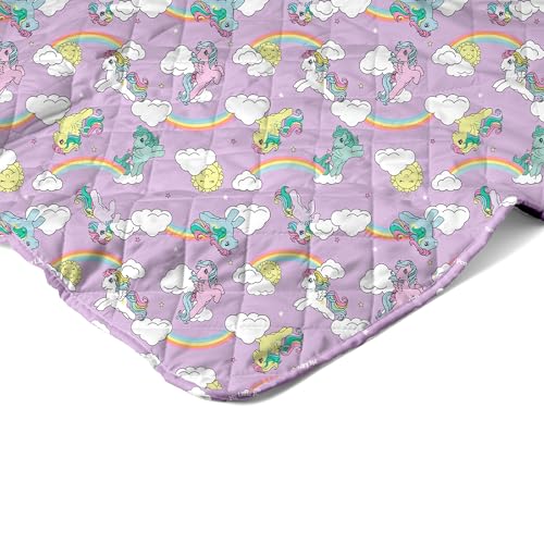 Image of Northwest My Little Pony Purple Skies Twin Quilted Blanket, Comfy Throw, Adults Boys Girls, Soft Lightweight Bedding for Bed, or Couch, 60 x 80 inches