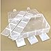 Nizzco Clear Plastic Jewelry Box Organizer Storage Container With Adjustable Dividers 15(Large) Grids