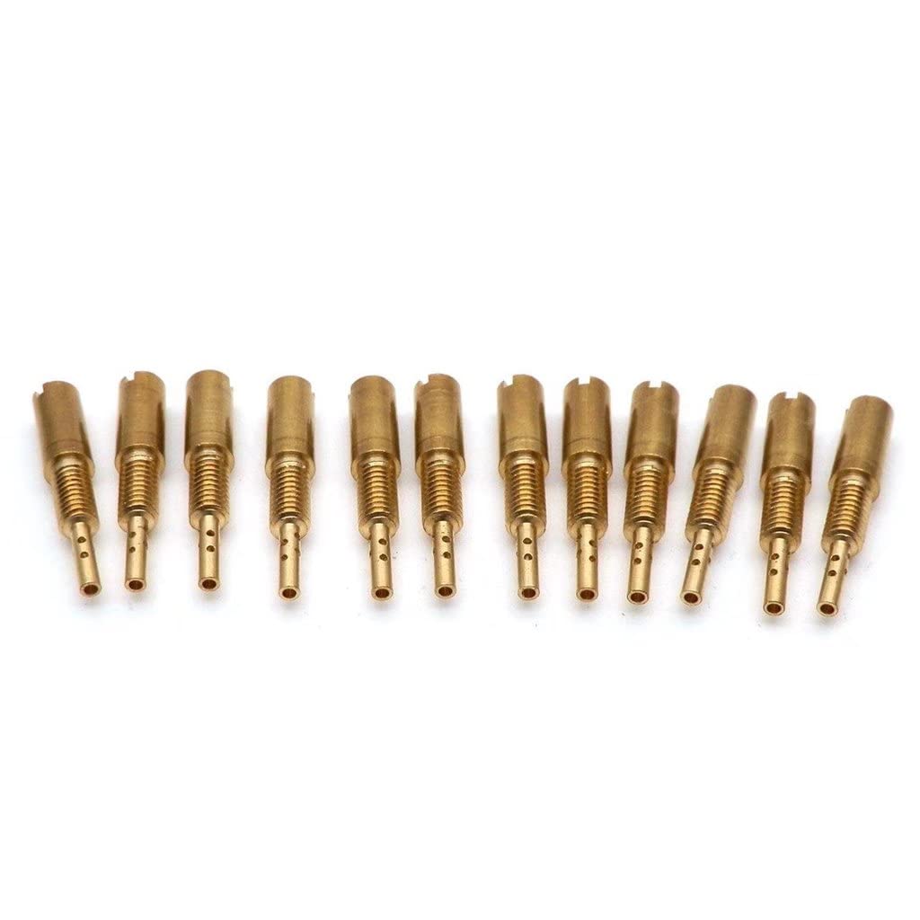 12Pcs Pilot Jets Slow Jet Kit 37.5-65 For For Mikuni Carb