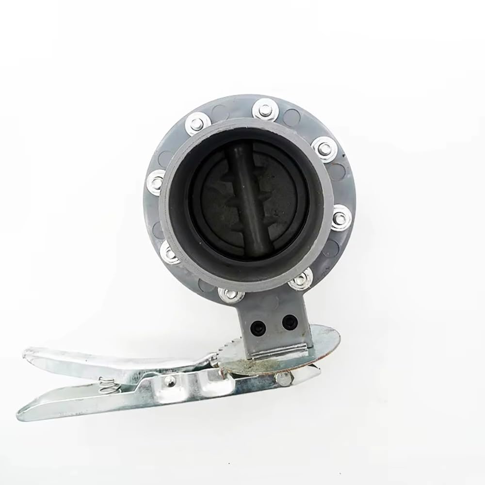 Válvula De Mariposa De PVC De 90mm, 110mm, 125mm, 160mm Y 200mm, Conexión Soldada Por Encastre, Mango De Plástico/galvanizado, For Un Control Eficiente Del Agua De Riego.(Galvanized handle,160mm)