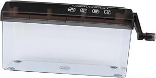 HONMEET Triturador Manual Cortador De Tira De Papel Triturador De Papel Para Uso Doméstico Cortador De Documentos De Escritório Triturador Manual De Mesa A4 Máquina De Corte De Papel Abs