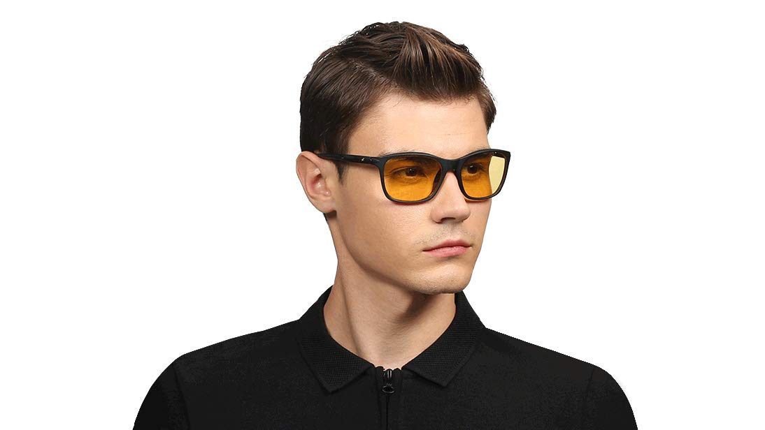 Fastrack Yellow Square 100% UV protected Sunglasses for Men - Image 6 thumbnail